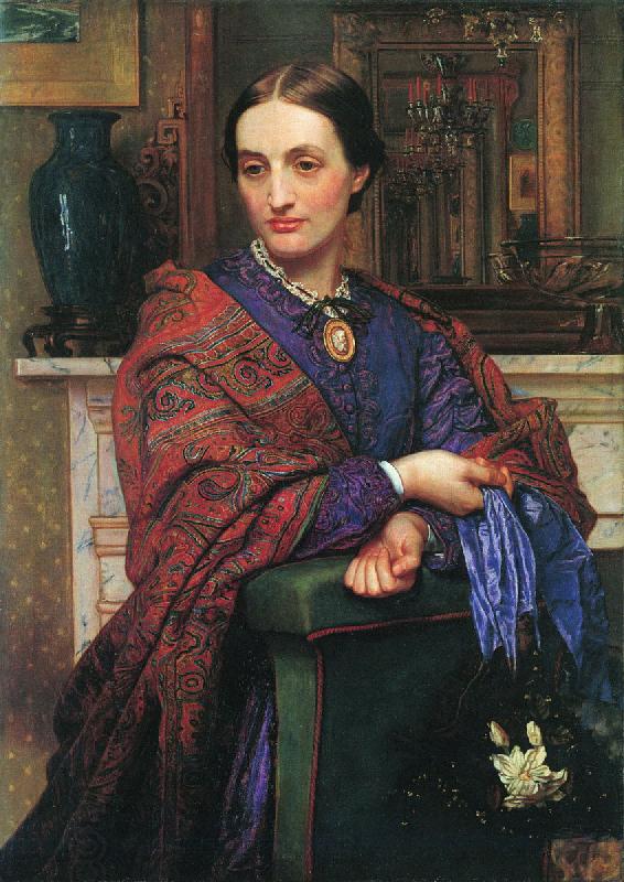 William Holman Hunt Portrait of Fanny Holman Hunt oil painting picture